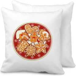 Tstudio Διακοσμητικό Μαξιλάρι Xmas Cookies — Μαξιλάρι Καναπέ 40x40cm Περιέχεται Το Γέμισμα