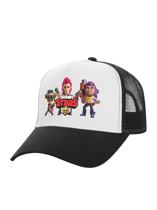 Καπέλο Trucker Λευκό-μαύρο Brawl Stars Desert One Size