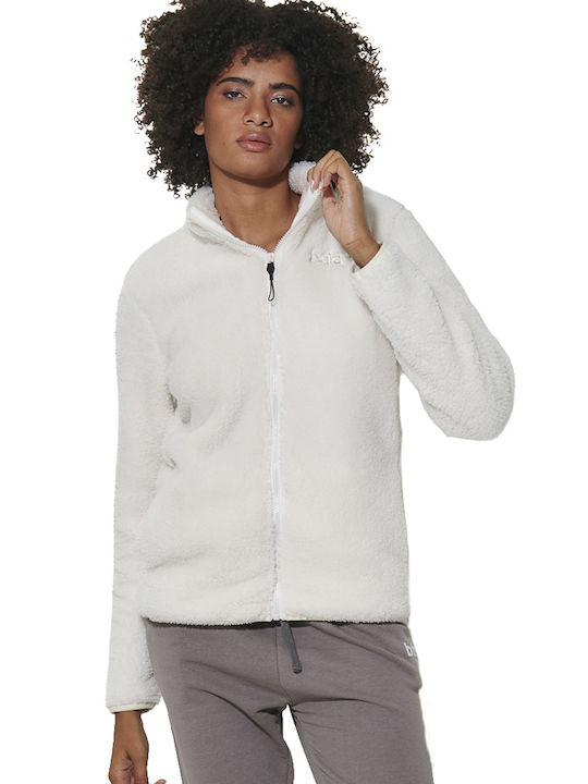 Body Action Fleece Γυναικεία Ζακέτα με Φερμουάρ...