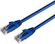 Mercodan Direct Attach Copper Cat.6 (Gigabit) Ethernet Network Cable 0.25m Blue