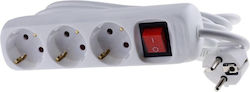 Mercodan 3-Socket Power Strip with 1.5m Cable
