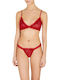 Damen-String mit Spitze Red Sequins
