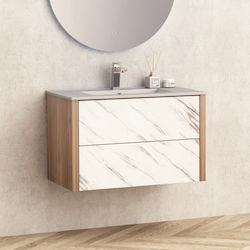Inter Ceramic Brown Vanity Unit with Sink