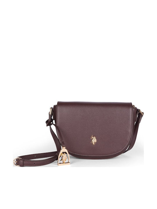 U.S. Polo Assn. Jones Women's Flap Bag Dark Brown