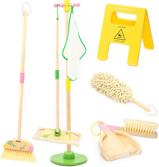 UMU Toys Reinigungs-Spielset aus Holz 8-teilig