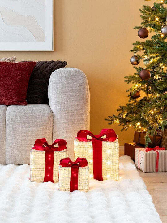 Home&Styling Collection Beleuchtete Weihnachtsfigur aus Stoff, Box, Höhe 25 cm, 3 Stück