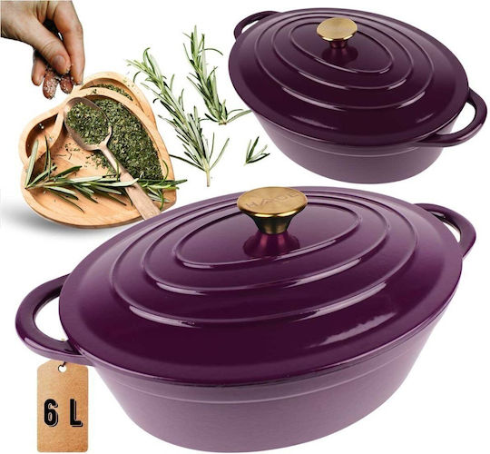 Hage Cast Iron Dutch Oven 6 L Hage Cast Iron Dutch Oven 6 L