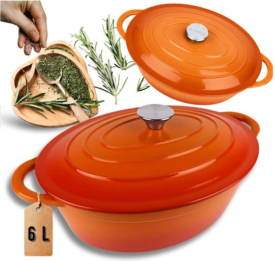 Hage Cast Iron Dutch Oven 6 L Hage Cast Iron Dutch Oven 6 L